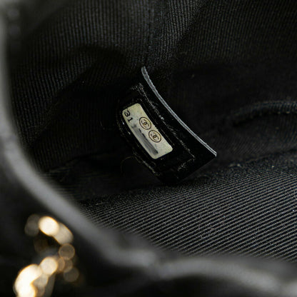 Chanel Pearl Mini Shoulder Bag Black Lambskin