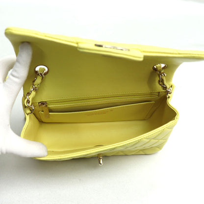 Chanel Mini Matelasse Shoulder Bag Yellow A69900