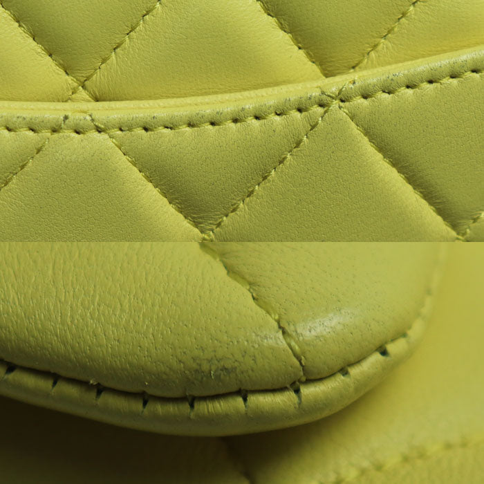 Chanel Mini Matelasse Shoulder Bag Yellow A69900