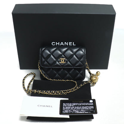 Chanel Mini Matelasse Shoulder Bag Black