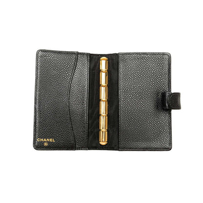 Chanel Caviar Skin Coco Mark Notebook Cover Agenda