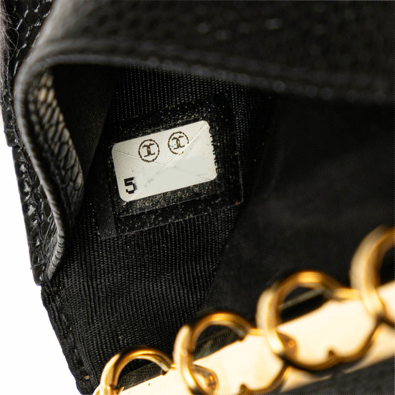 Chanel Caviar Skin Coco Mark Notebook Cover Agenda