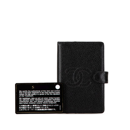 Chanel Caviar Skin Coco Mark Notebook Cover Agenda