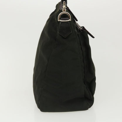 GUCCI Bamboo Shoulder Bag Nylon 2way Khaki 00005092122  ki2191