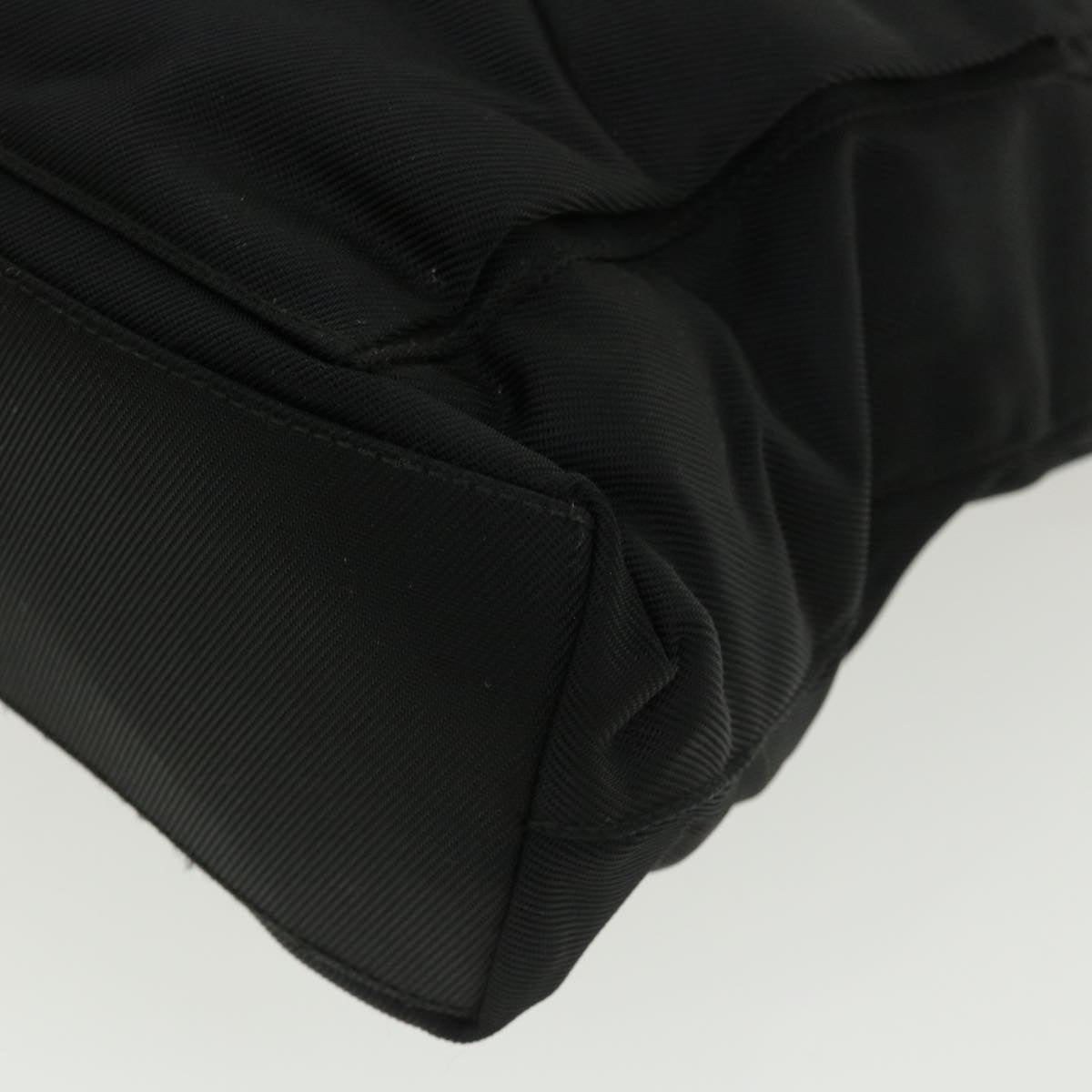 GUCCI Bamboo Hand Bag Nylon Black  ki2495