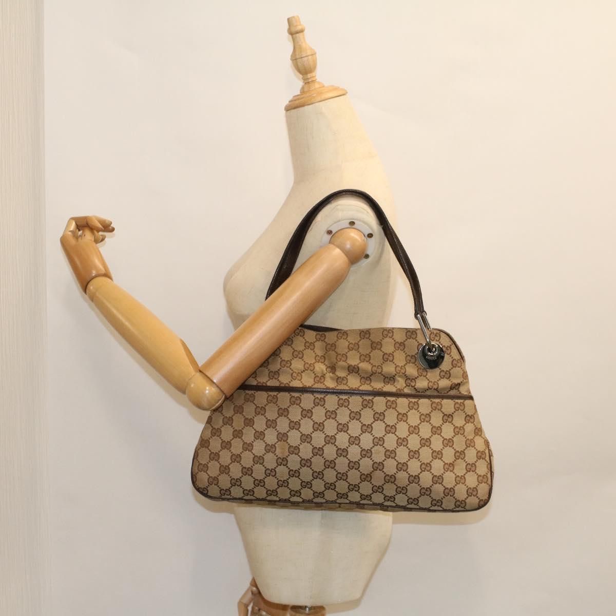 GUCCI GG Canvas Tote Bag Beige 121023  ki3689