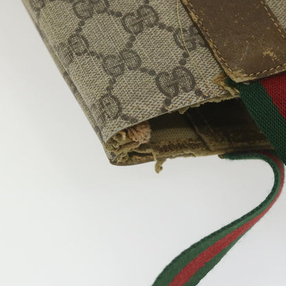 GUCCI GG Supreme Web Sherry Line Tote Bag Beige Red Green 40 02 003  ki3717