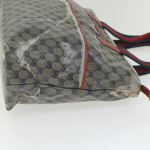 GUCCI GG Crystal Sherry Line Tote Bag Red Navy 155524  ki3721