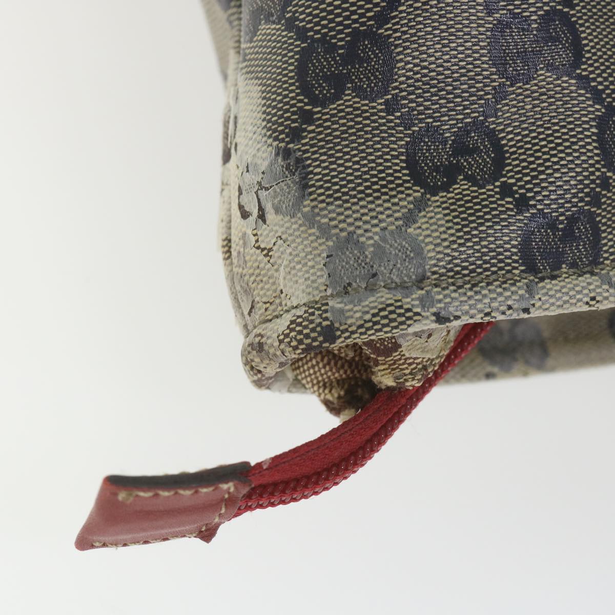 GUCCI GG Crystal Sherry Line Tote Bag Red Navy 155524  ki3721