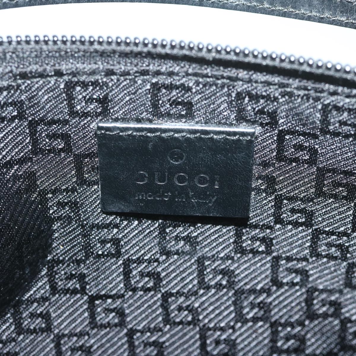 GUCCI Accessory Pouch Satin Black 039 1103 2123  ki3826