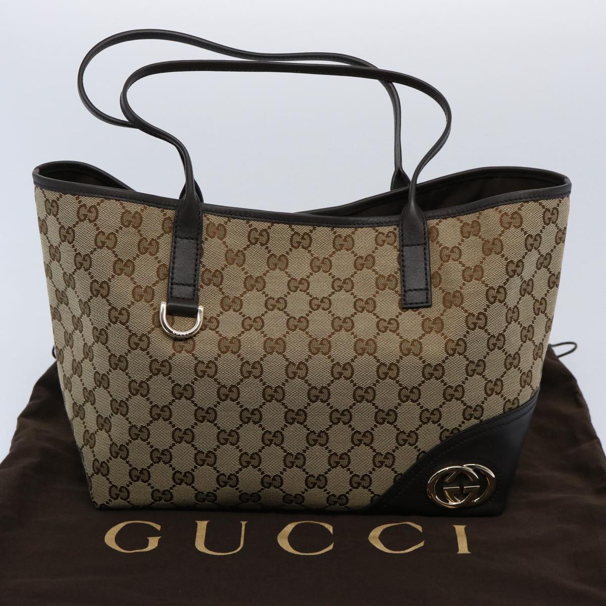 GUCCI GG Canvas Tote Bag Beige 169946  ki3831