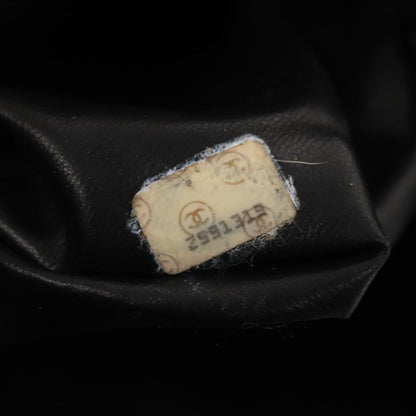 CHANEL Matelasse Business Bag Lamb Skin 2way Black Gold CC ki4737