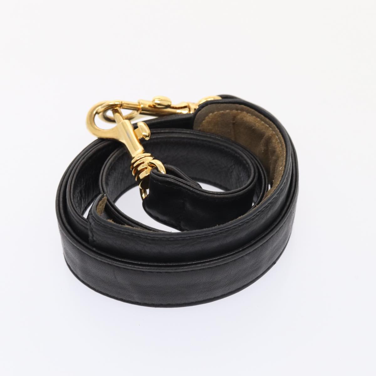 CHANEL Matelasse Business Bag Lamb Skin 2way Black Gold CC ki4737
