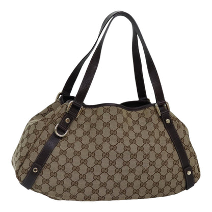 GUCCI GG Canvas Tote Bag Gold Beige 130736  ki4869