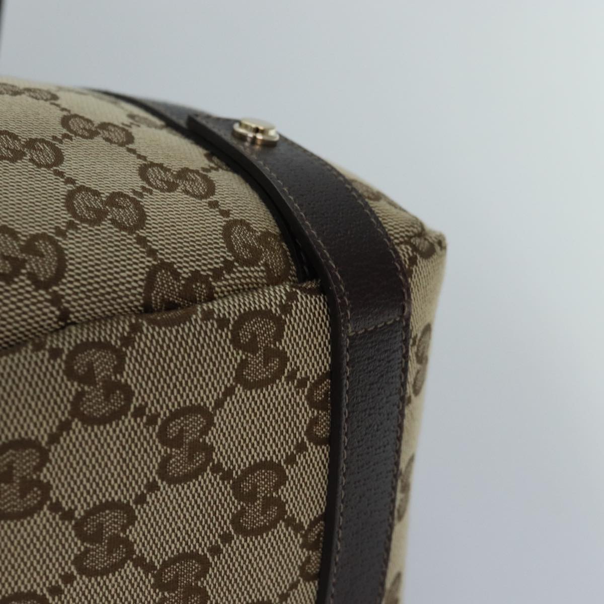 GUCCI GG Canvas Tote Bag Gold Beige 130736  ki4869
