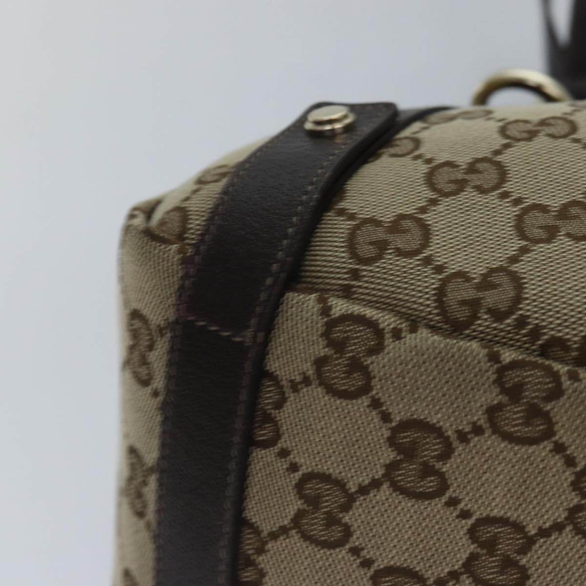 GUCCI GG Canvas Tote Bag Gold Beige 130736  ki4869