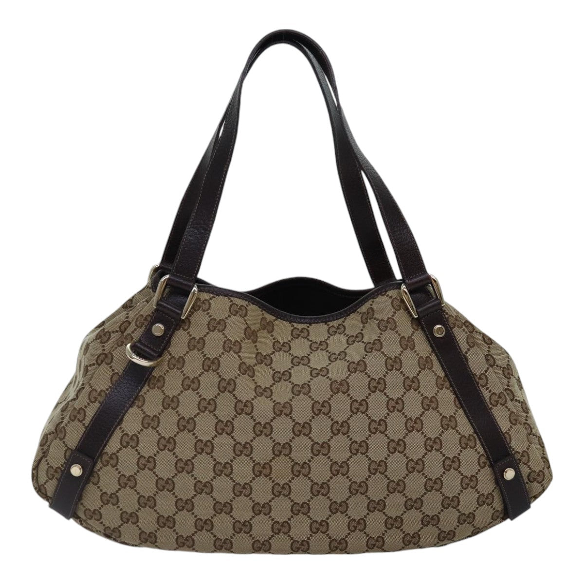 GUCCI GG Canvas Tote Bag Gold Beige 130736  ki4869
