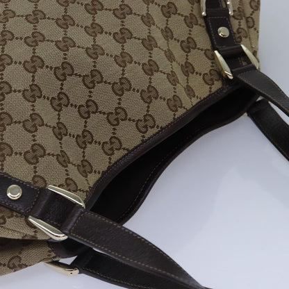 GUCCI GG Canvas Tote Bag Gold Beige 130736  ki4869