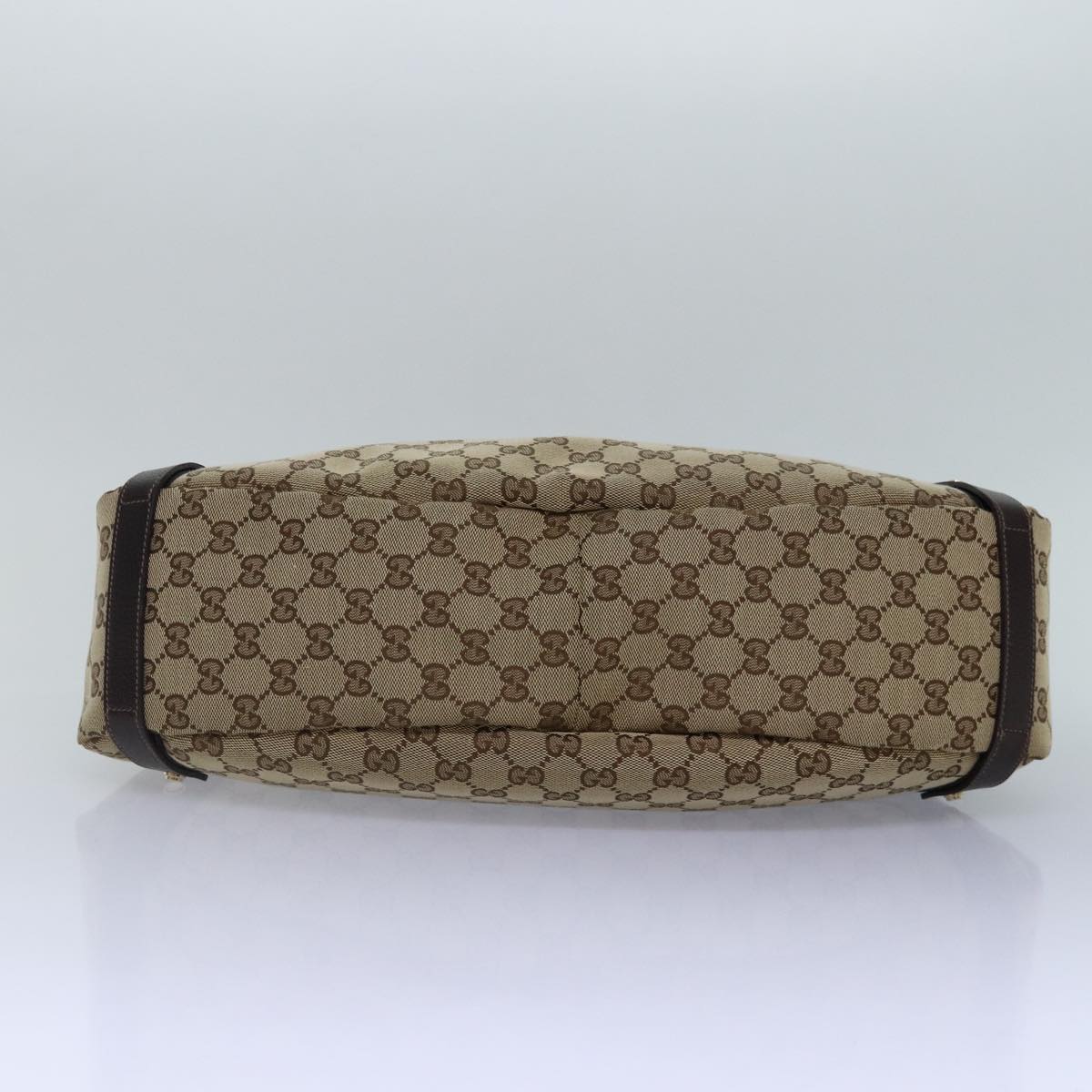 GUCCI GG Canvas Tote Bag Gold Beige 130736  ki4869
