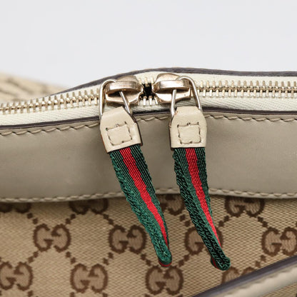 GUCCI GG Canvas Web Sherry Line Tote Bag 2way Red Beige Green 257349  ki4871