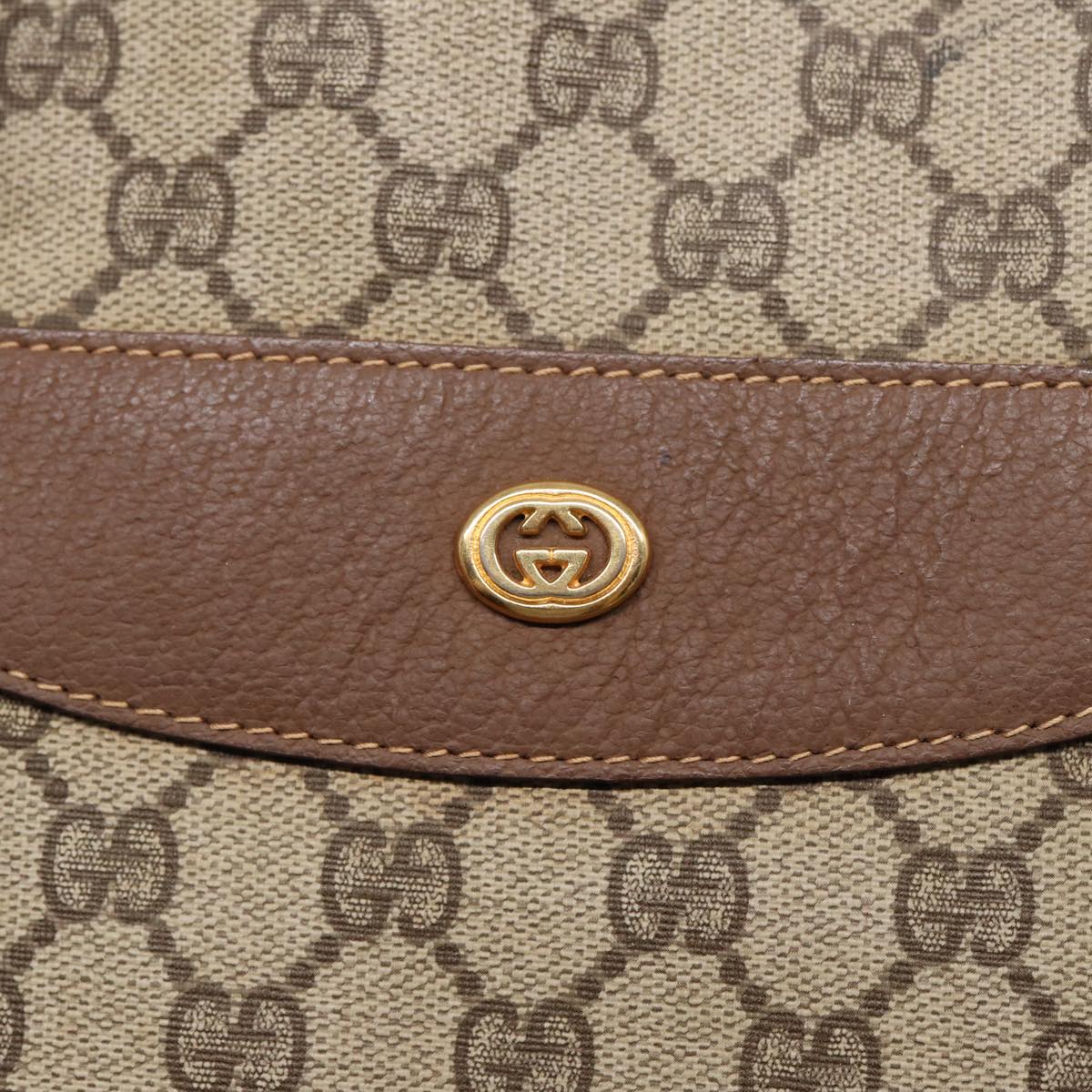 GUCCI GG Supreme Tote Bag PVC Beige Gold 002 615 6130  ki4890