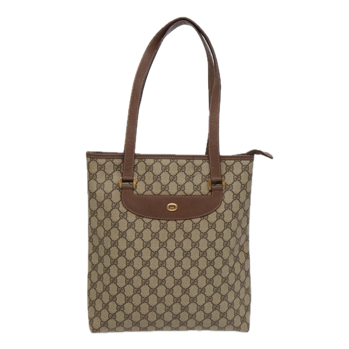 GUCCI GG Supreme Tote Bag PVC Beige Gold 002 615 6130  ki4890