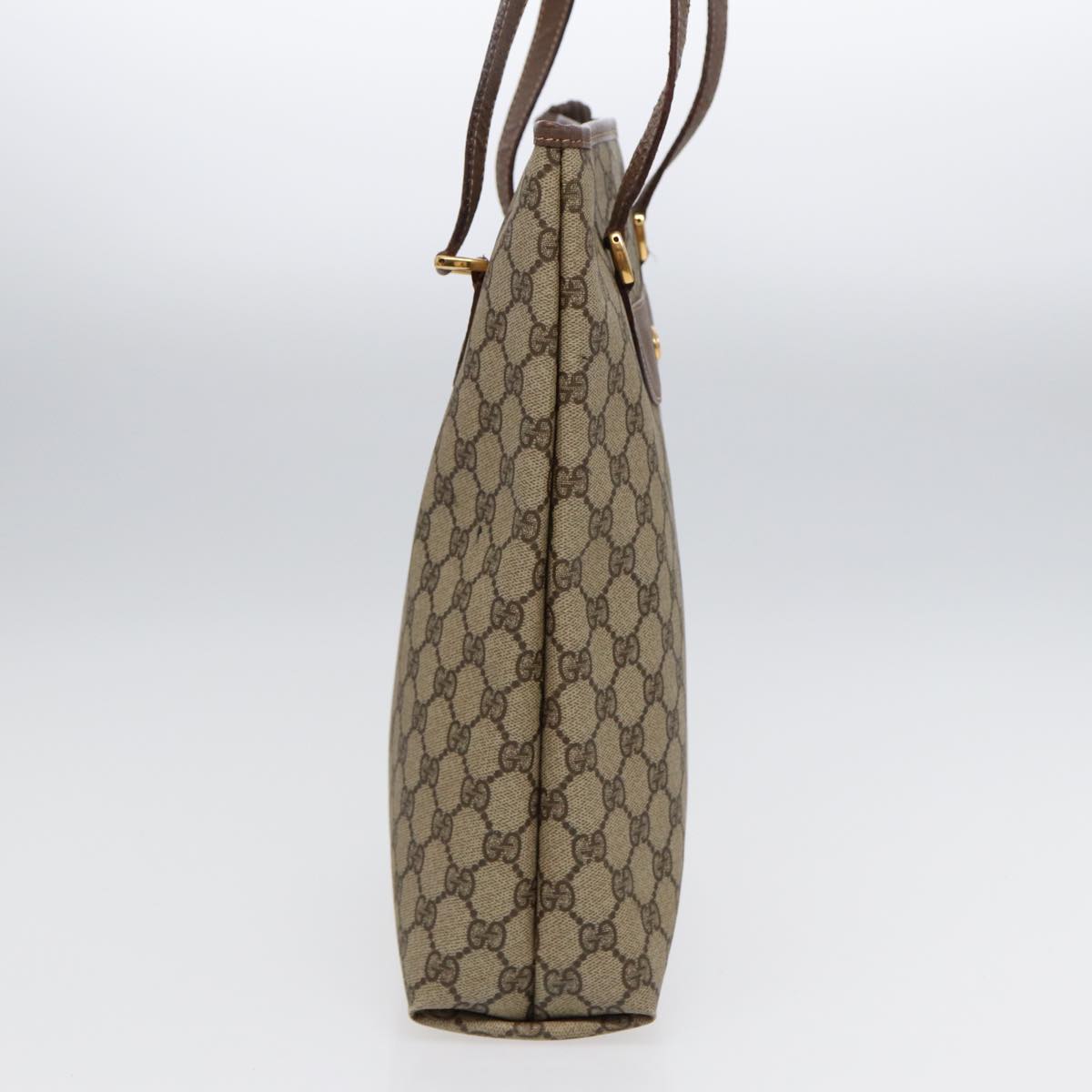 GUCCI GG Supreme Tote Bag PVC Beige Gold 002 615 6130  ki4890