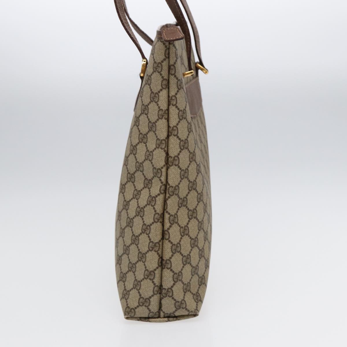 GUCCI GG Supreme Tote Bag PVC Beige Gold 002 615 6130  ki4890