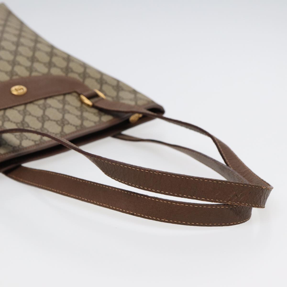 GUCCI GG Supreme Tote Bag PVC Beige Gold 002 615 6130  ki4890