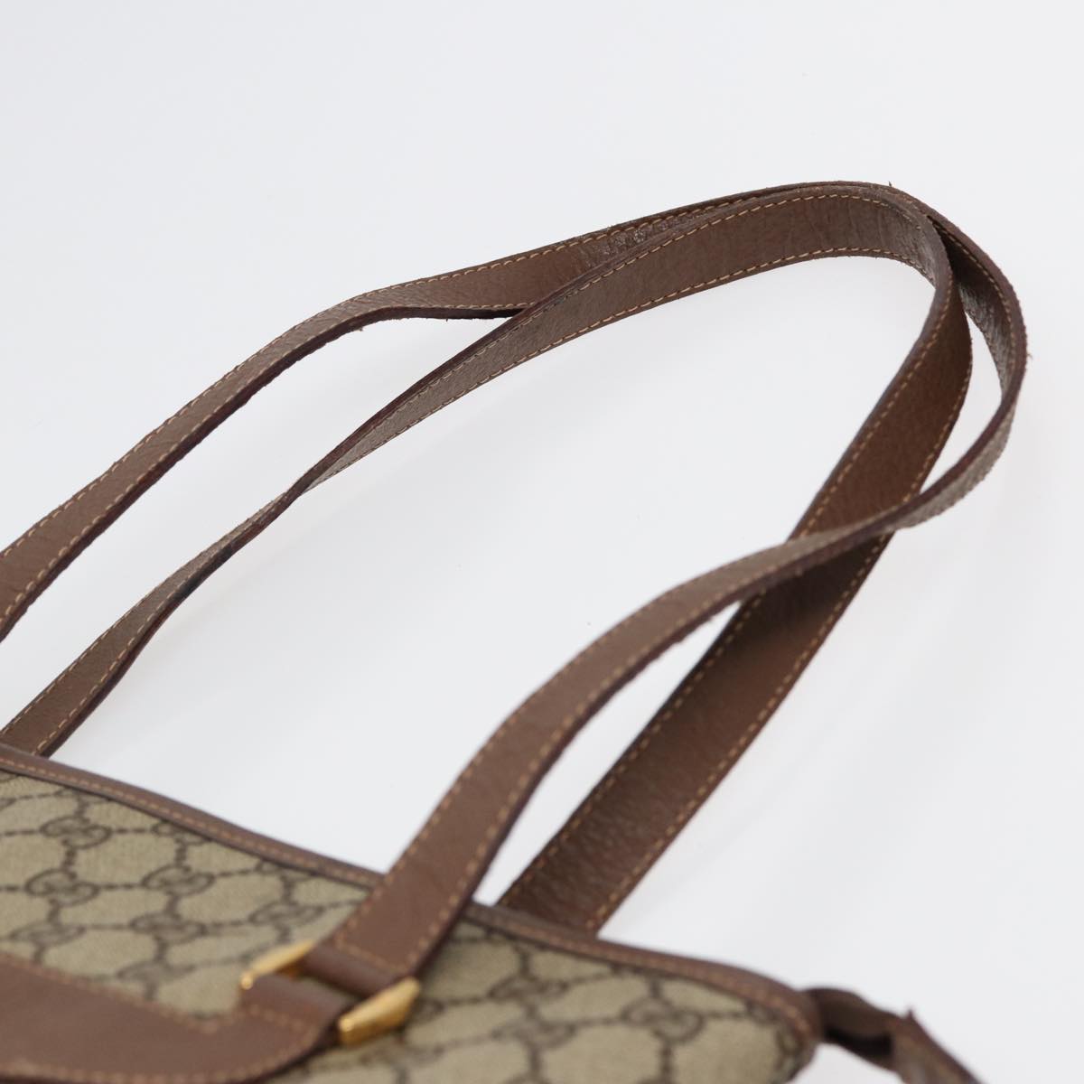 GUCCI GG Supreme Tote Bag PVC Beige Gold 002 615 6130  ki4890