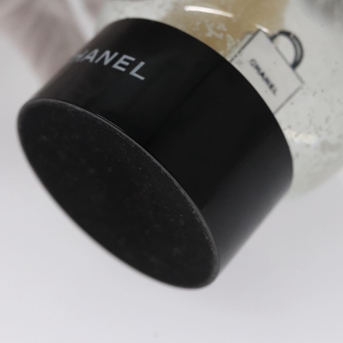 CHANEL Snow Globe Glass Clear CC ki5303