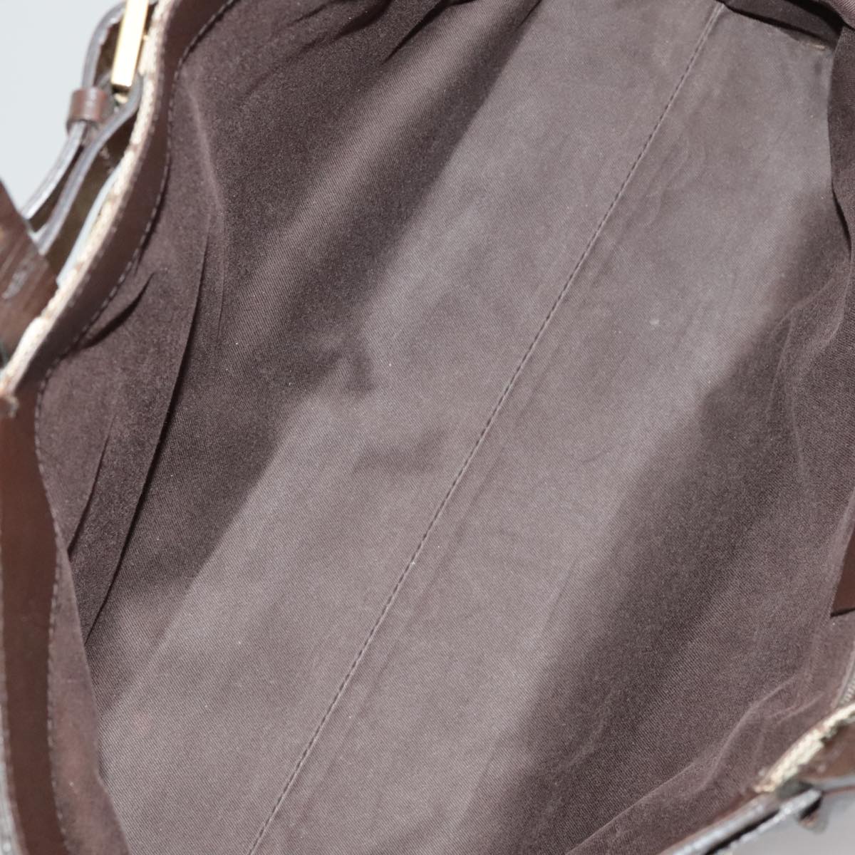 GUCCI GG Canvas Tote Bag Beige Brown Gold 106251  kk371