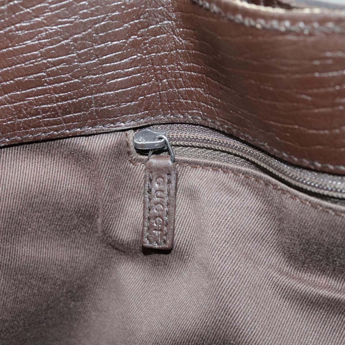 GUCCI GG Canvas Tote Bag Beige Brown Gold 106251  kk371