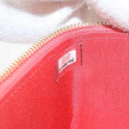CHANEL Vanity Chain Shoulder Pouch Hemp Pink CC knn023