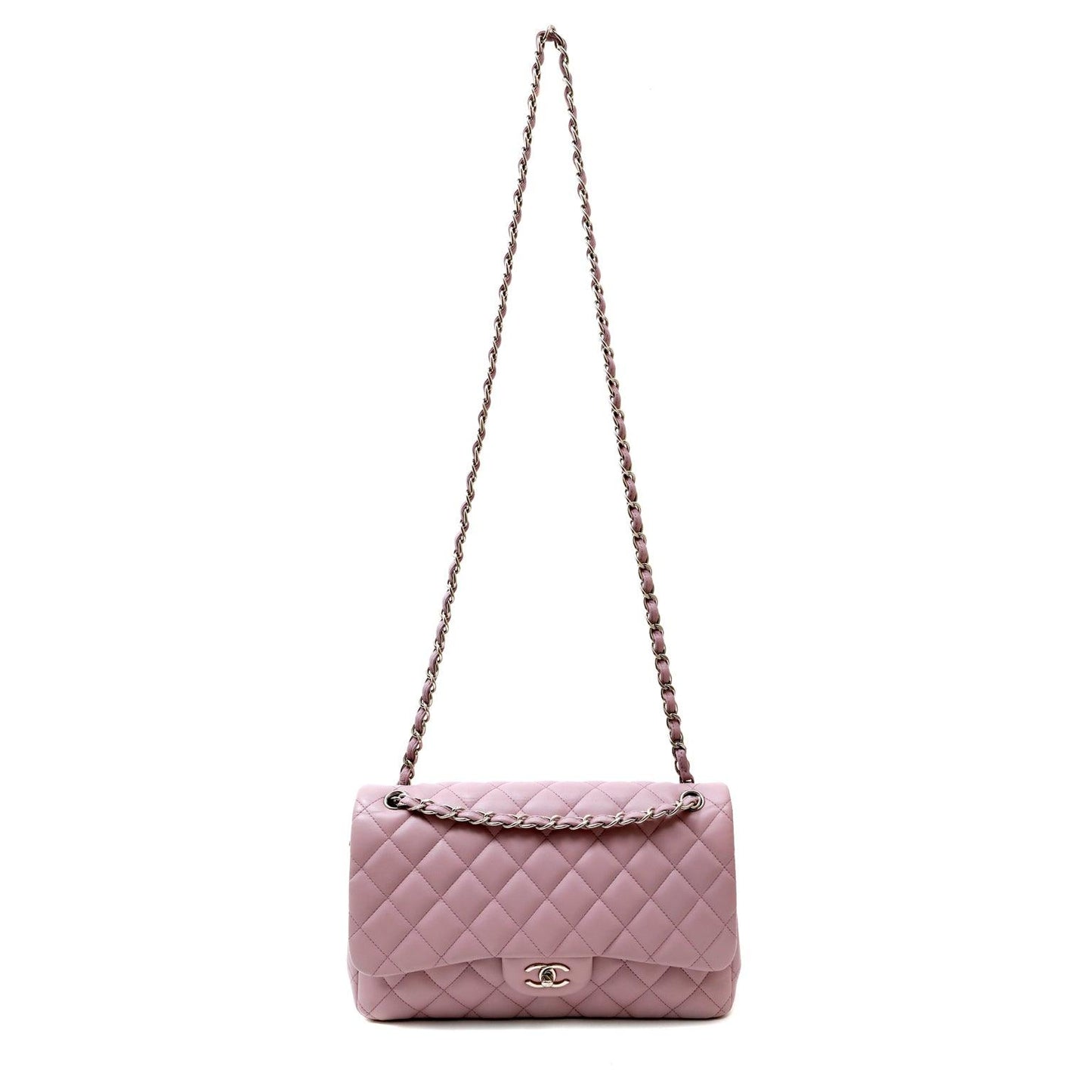 Chanel Lavender Lambskin Jumbo Classic Flap