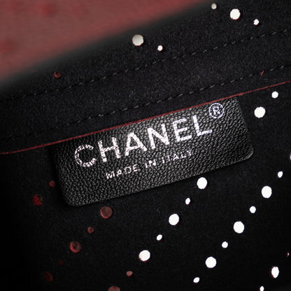 Chanel Leather Coco Mark V Punching Chain Shoulder Bag
