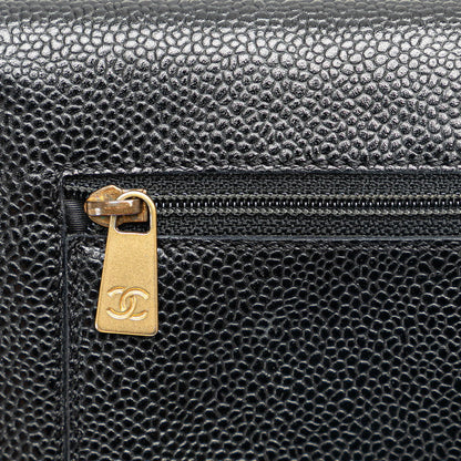 Chanel Caviar Skin Tri-Fold Wallet