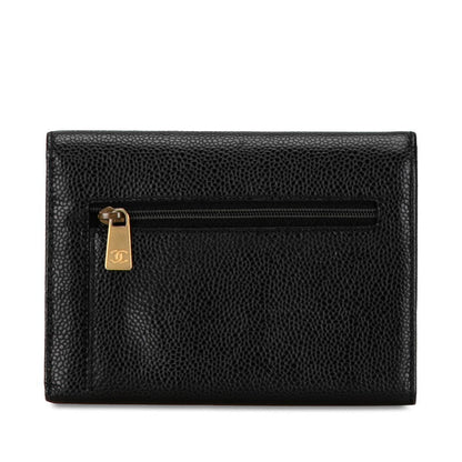 Chanel Caviar Skin Tri-Fold Wallet