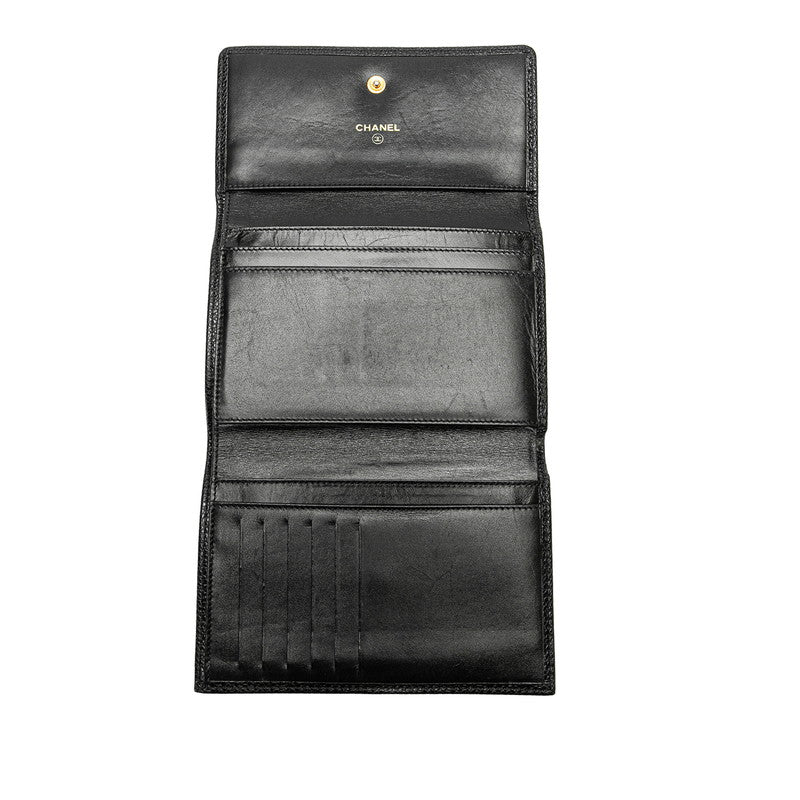 Chanel Caviar Skin Tri-Fold Wallet