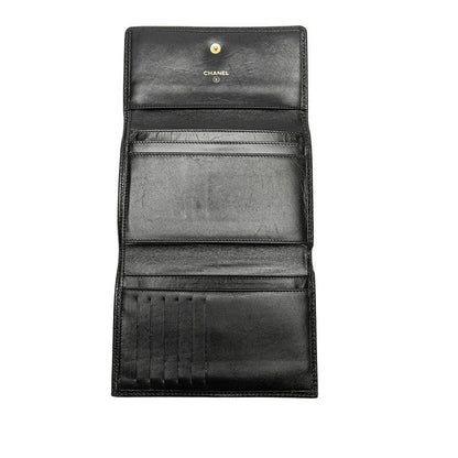 Chanel Caviar Skin Tri-Fold Wallet