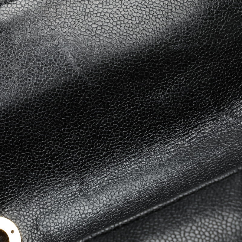 Chanel Caviar Mademoiselle Double Chain Shoulder Bag