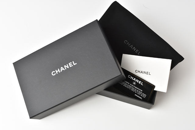Chanel Caviar Skin Round Zipper Medium Wallet
