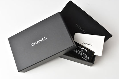 Chanel Caviar Skin Round Zipper Medium Wallet