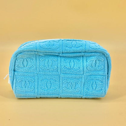 CHANEL Towel texture small pochette