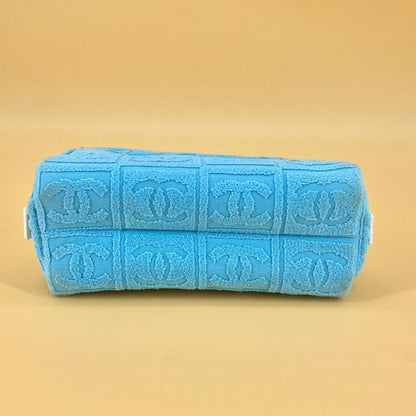 CHANEL Towel texture small pochette