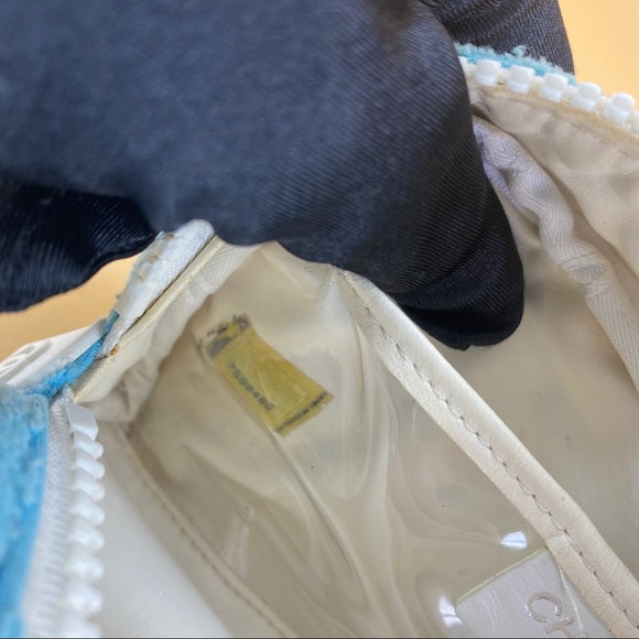 CHANEL Towel texture small pochette