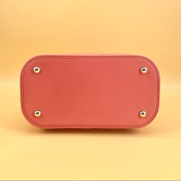 CHANEL Leather and PVC Vanity Flap Backpack BagTWS