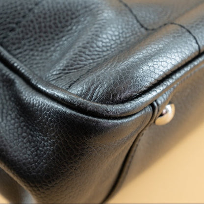 CHANEL Vintage chocolate bar leather tote TWS pop