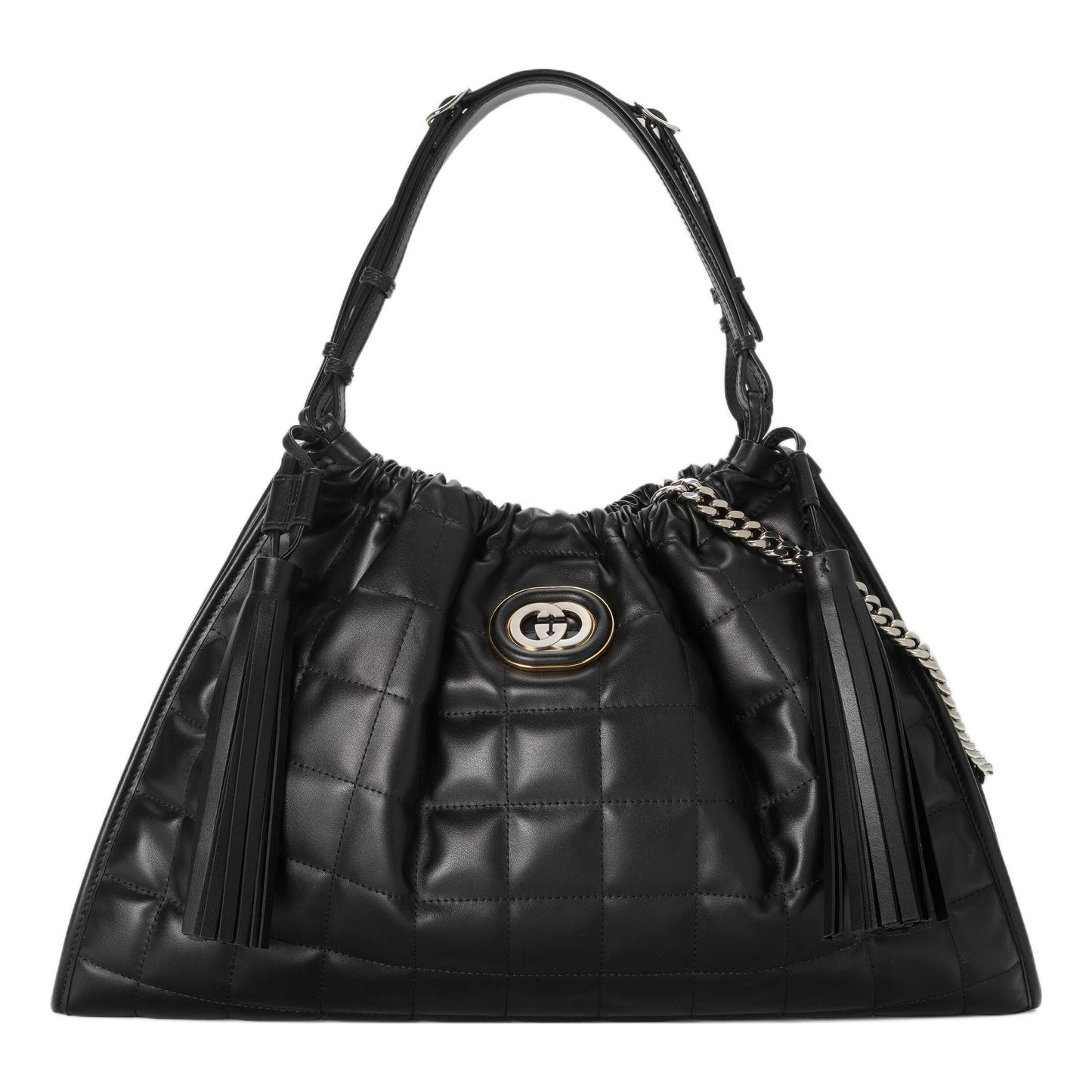 (WMNS) Gucci Deco Medium Tote Bag 'Black' 746210-DAAAN-1000