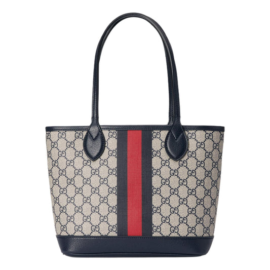 (WMNS) Gucci Ophidia Small Tote Bag 'Beige Blue Supreme' 726762-2YGAT-8562